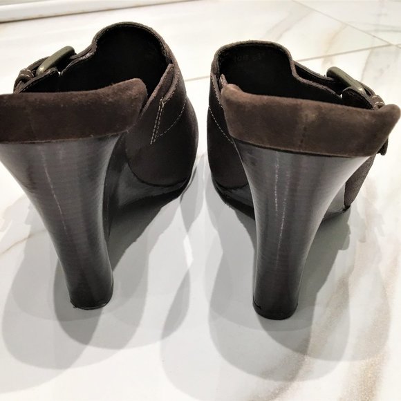 G Series Cole Haan Brown Leather Wedge Size 10B - Picture 4 of 8